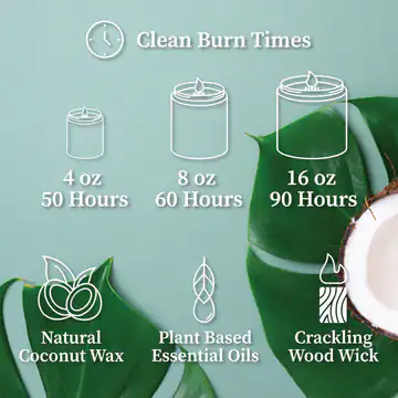 Blood Orange Sage | Wood Wick Candle with Natural Coconut Wax - Image 3