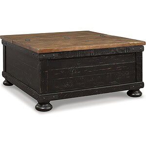 Signature Design by Ashley Valebeck Coffee Table, Distressed Brown & Black