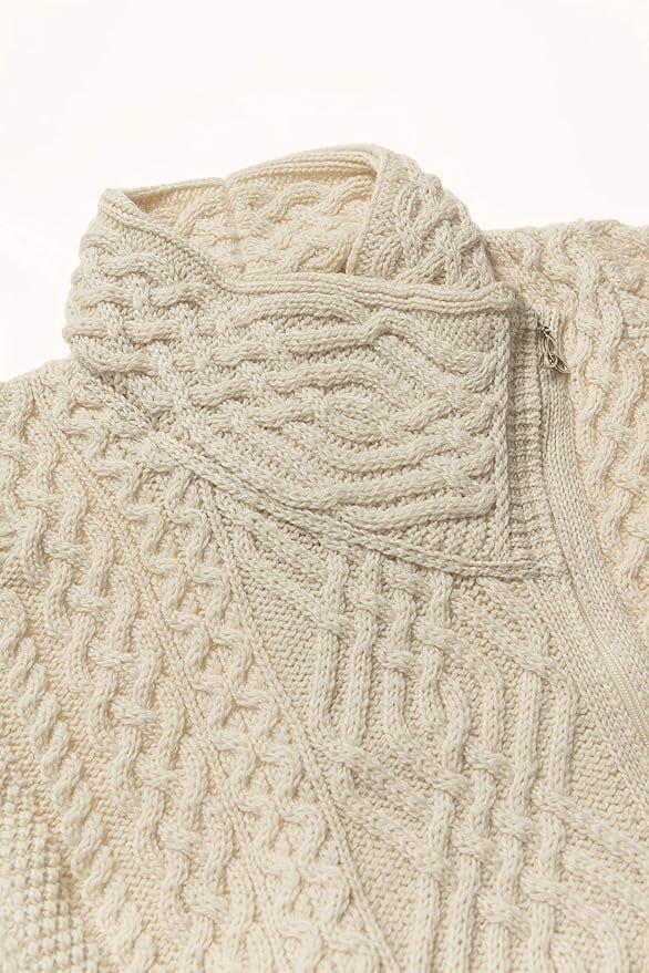 Aran Crafts Women's Irish Cable Knitted Cardigan - Image 2