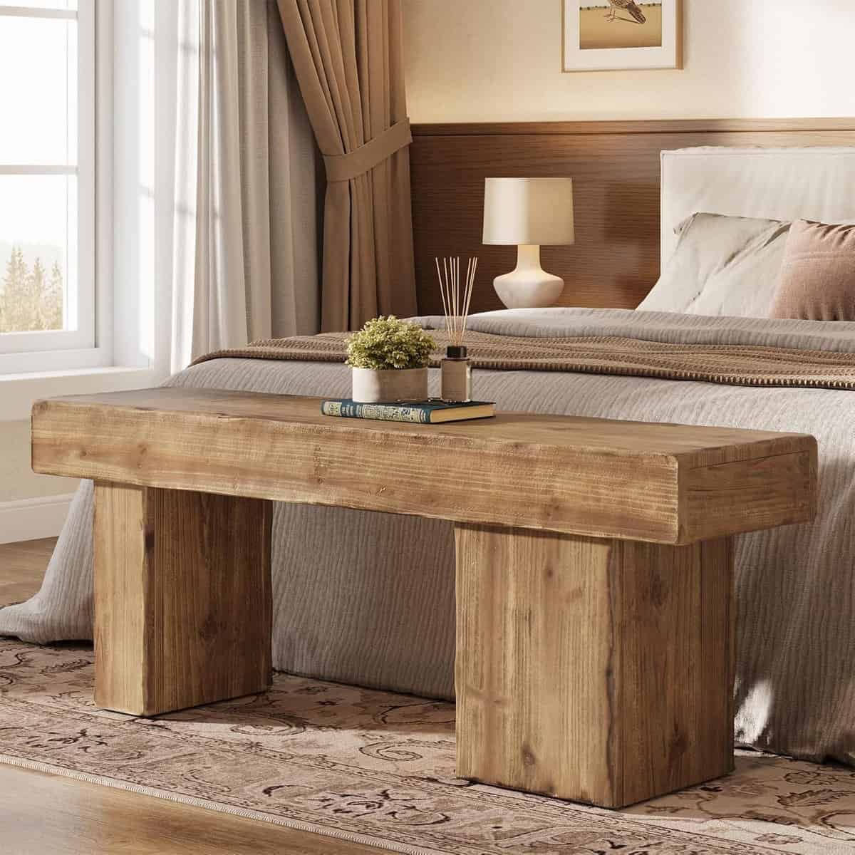 70.9-Inch Solid Wood Console Table for Entryway, Farmhouse Long Sofa Table with Shelves for Living Room, Hallway, Foyer