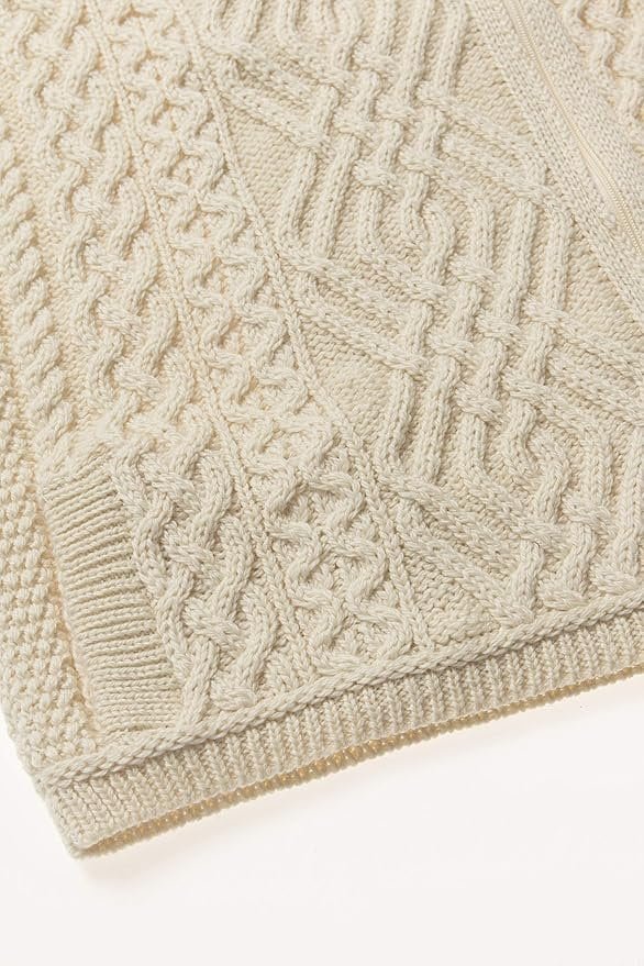 Aran Crafts Women's Irish Cable Knitted Cardigan - Image 4