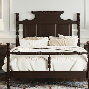 Merax King Size Vintage Four Poster Bed