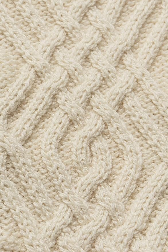 Aran Crafts Women's Irish Cable Knitted Cardigan - Image 5