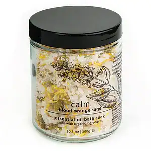 Calm Blood Orange Sage Essential Oil Bath Soak