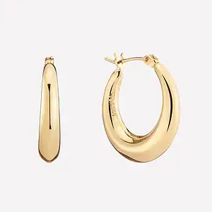 Puffed Hoop Earrings