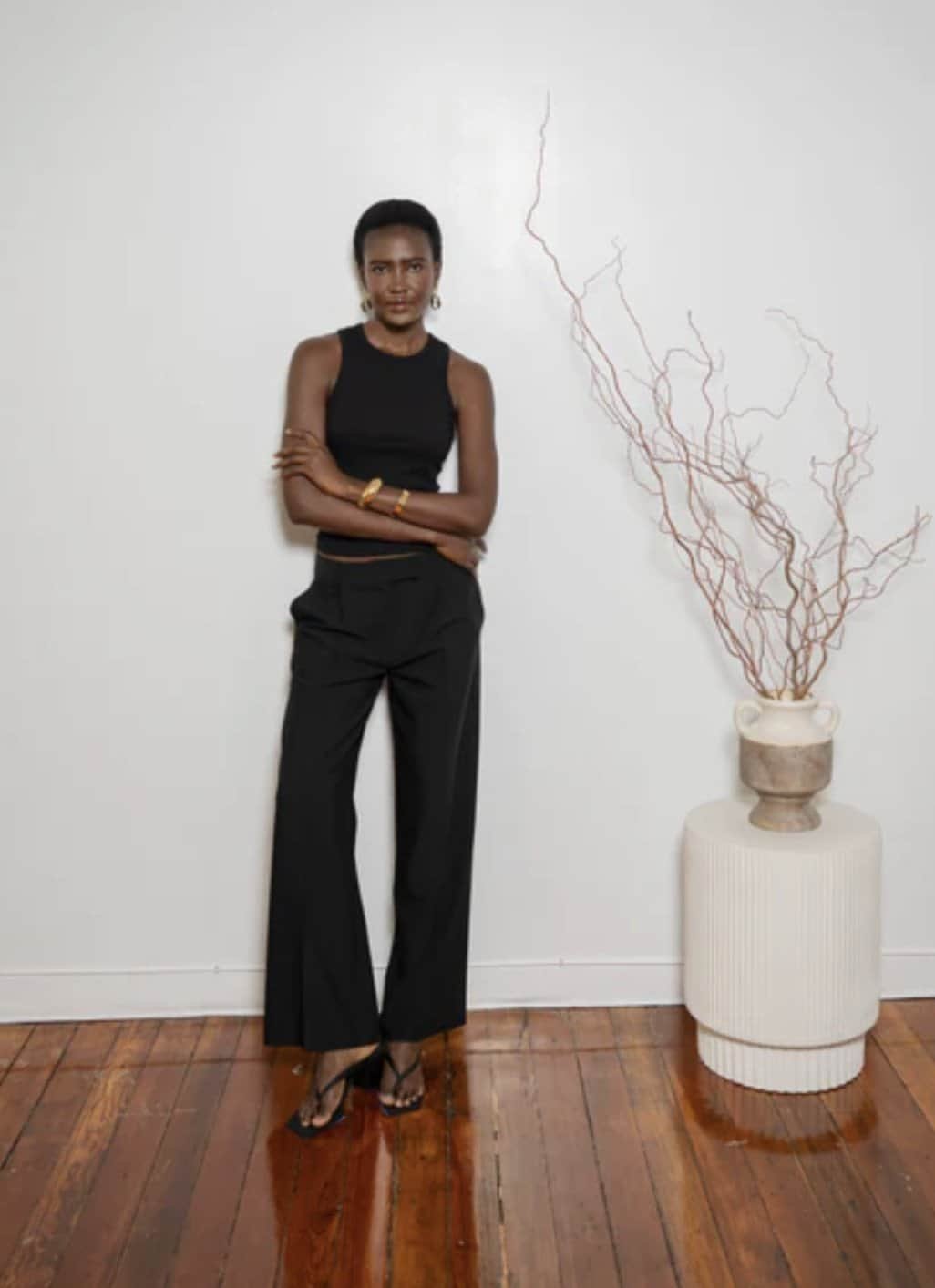 tailored trousers for women, high waist pants outfit, pleated trousers women’s style, reversible skirt, A-line skirt outfit, wool skirt women, cotton trousers for women, sustainable trousers, slow fashion clothing, capsule wardrobe pants, timeless women’s fashion, everyday essentials outfit, heritage quality clothing, equestrian inspired trousers