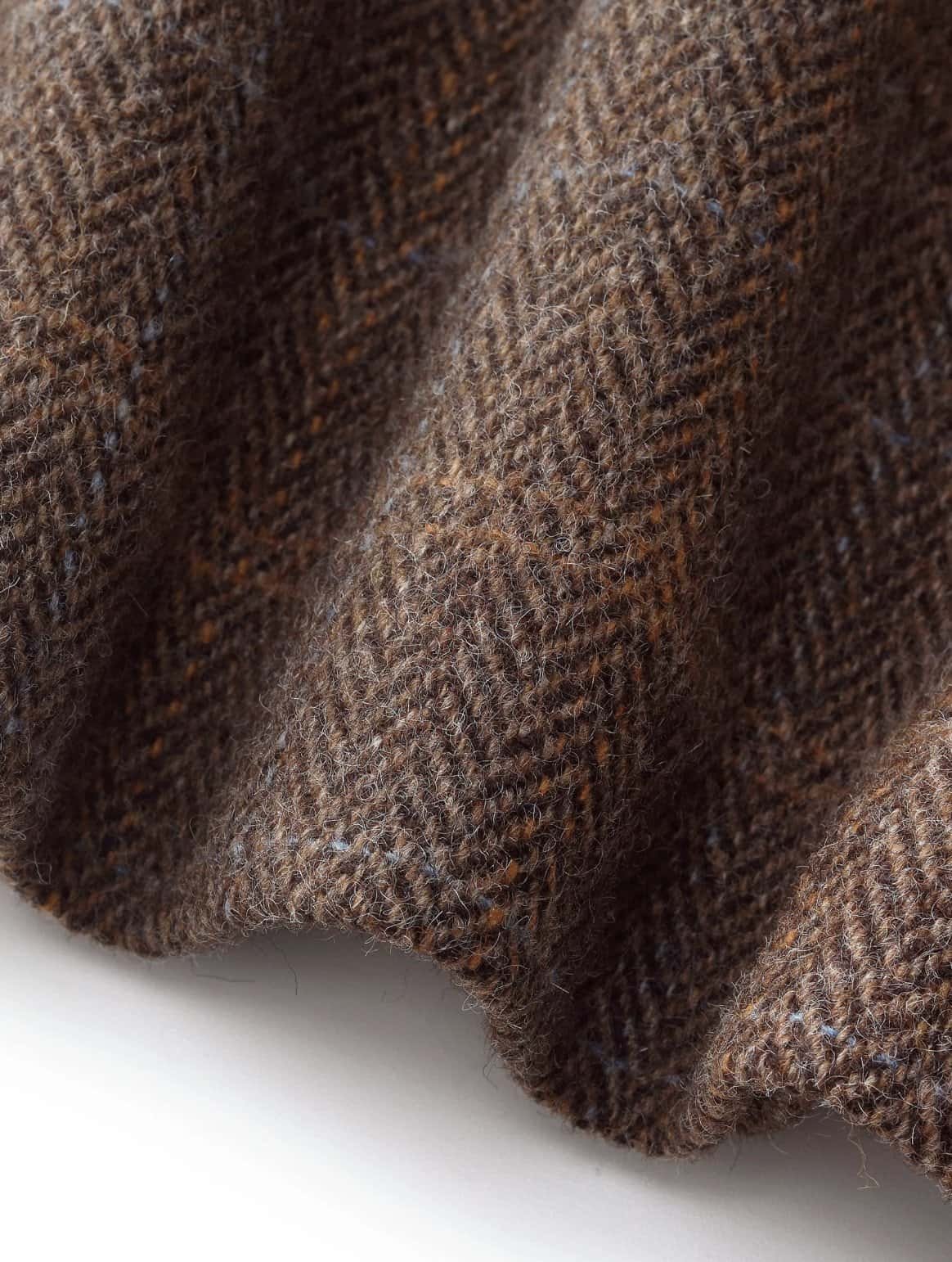 100% Wool Plaid Women Skirt With Leather Belt - Image 3