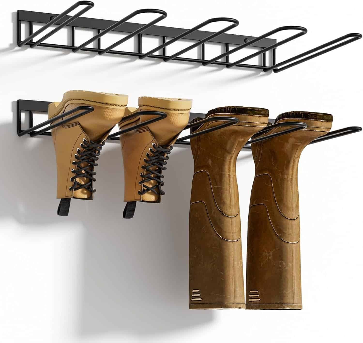 Boot Rack With Wall Mounts $24