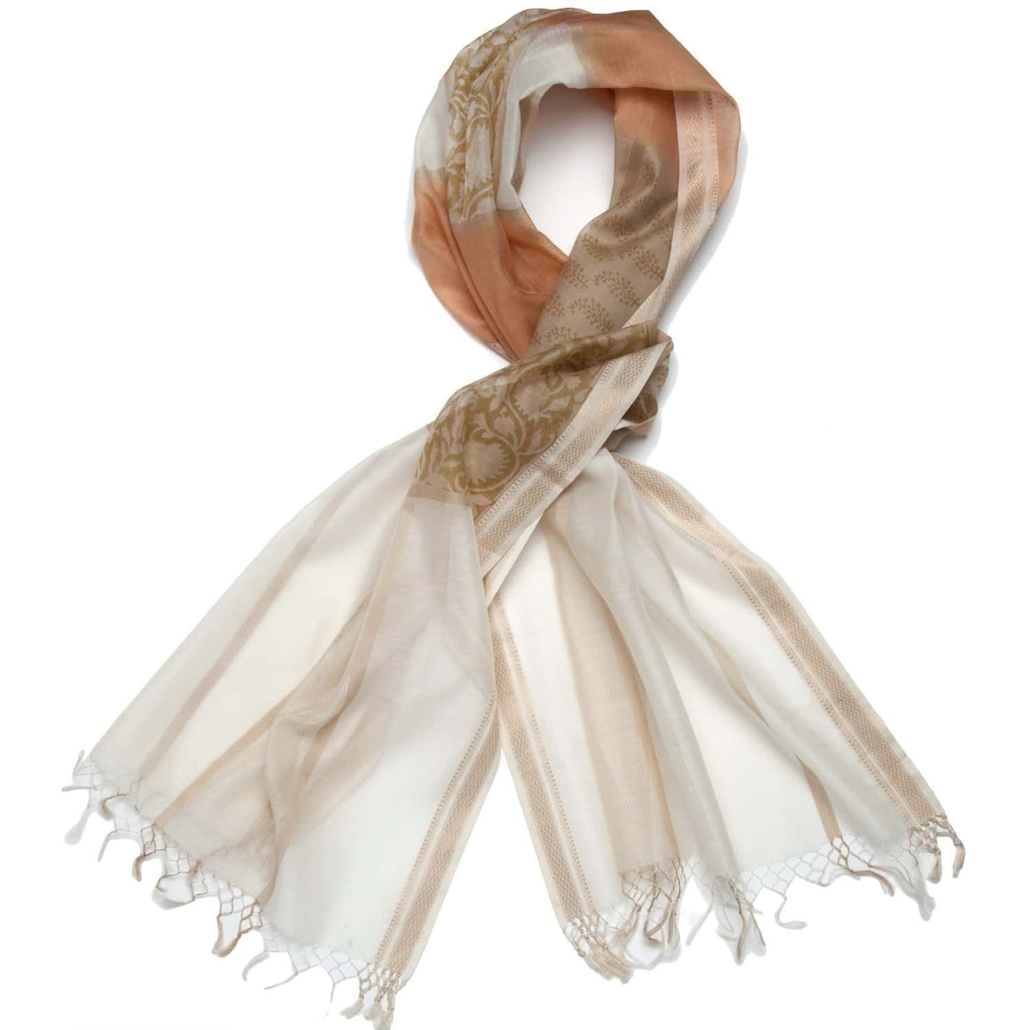 silk scarves & cotton silk scarves handmade in india