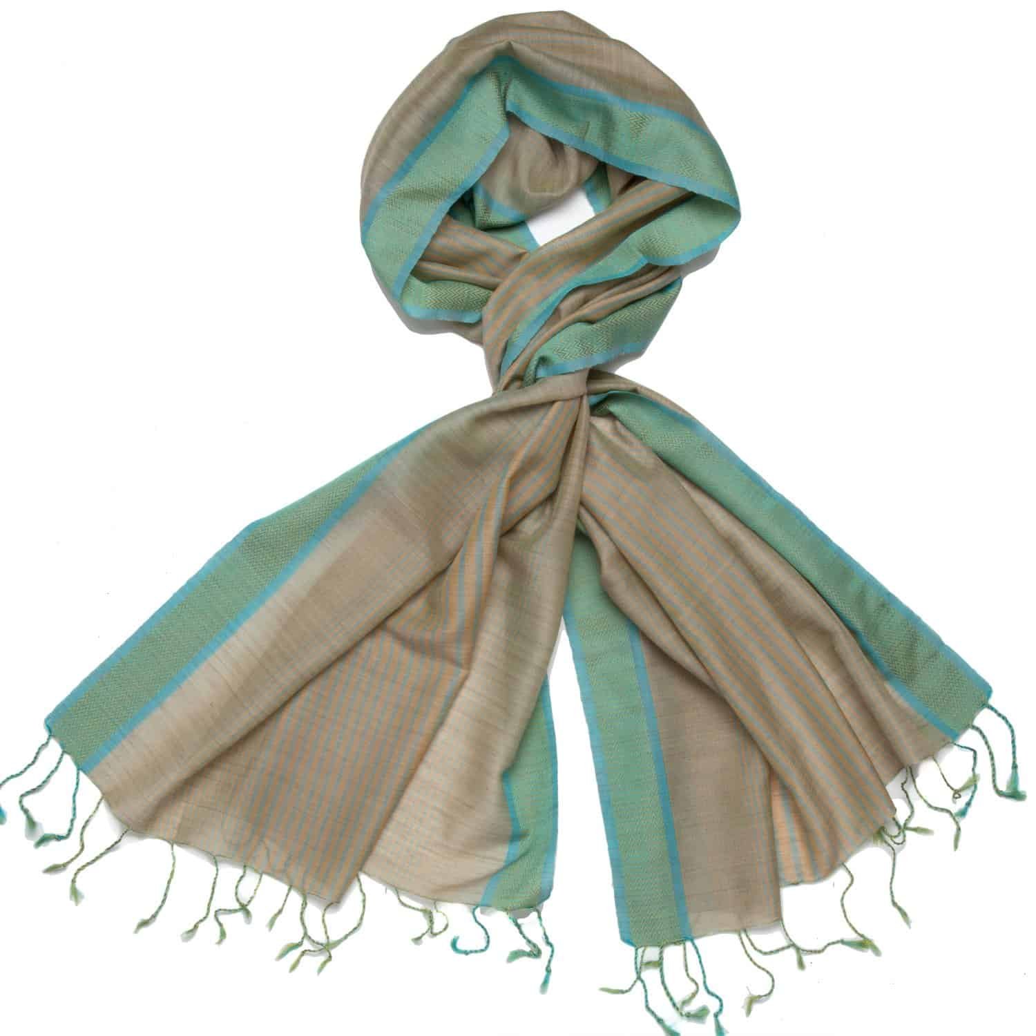 handmade wool silk scarves by marigold living