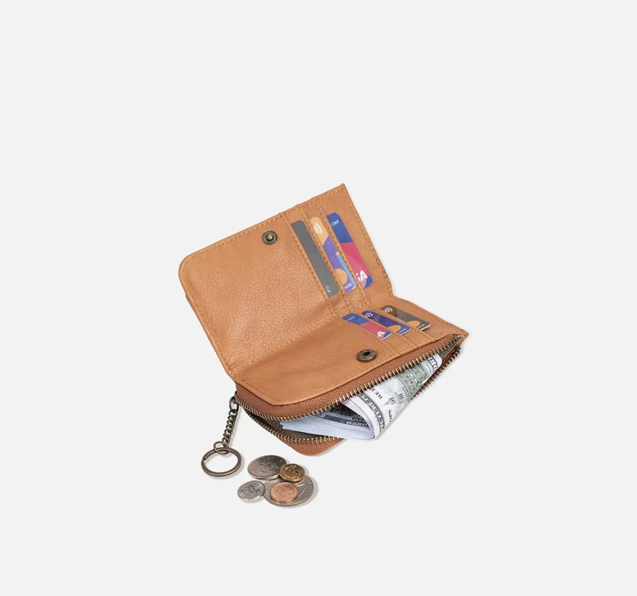 rfid blocking full grain leather mini wallet